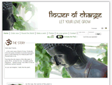 Tablet Screenshot of flowerofchange.de